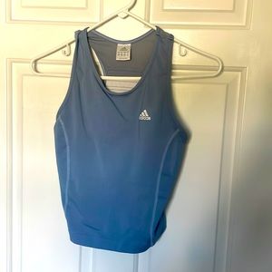 Blue cropped tank | size M